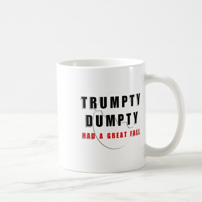 Trumpty Dumpty hatte einen großen Fall gebrochen E Kaffeetasse (Rechts)