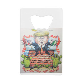 TRUMPTY DUMPTY SAT AUF EINER WAND GELDBEUTEL FLASCHENÖFFNER