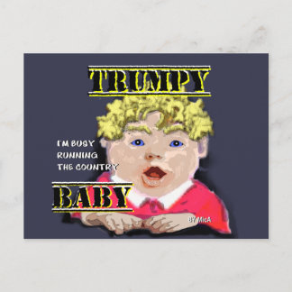 Trumpy Baby Postcard Postkarte