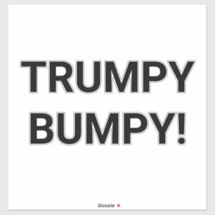 TRUMPY BUMPY Hankamer Artjunkhaus Comic Splash-Art Aufkleber