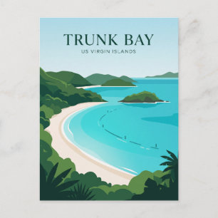 Trunk Bay Amerikanische Jungferninseln Postkarte