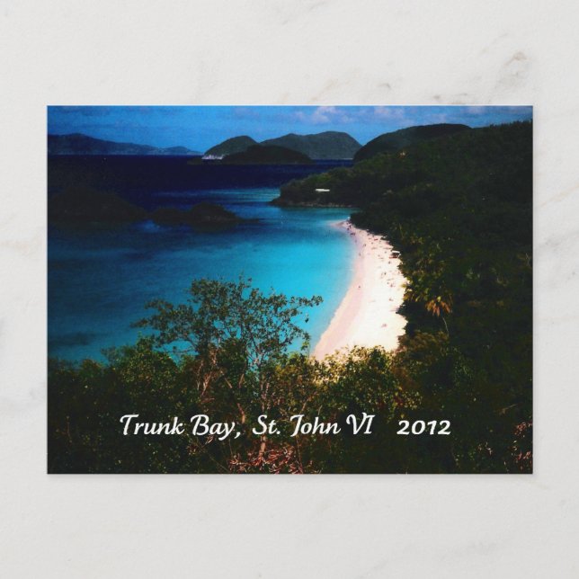 Trunk Bay, St. John 2012 Postkarte (Vorderseite)