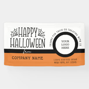 Trunk oder Leckerei Modernes Halloween-Logo Banner