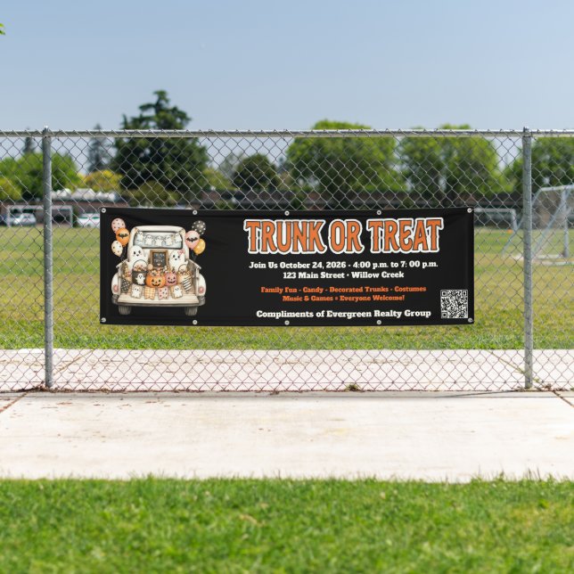 Trunk or Treat Halloween Banner (Insitu)