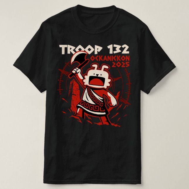 Trupp 132 Ockanickon Class B T-Shirt (Design vorne)