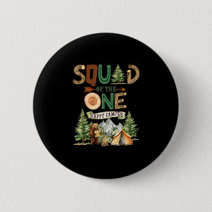 Trupp des einen glücklichen Camper 1. Geburtstag C Button