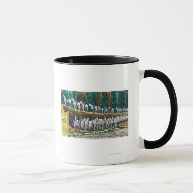 Truppe I auf und vor dem gefallenen Riesen Tasse (Rechts)