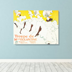 Truppe von Mademoiselle Eglantine, Toulouse Lautre Leinwanddruck