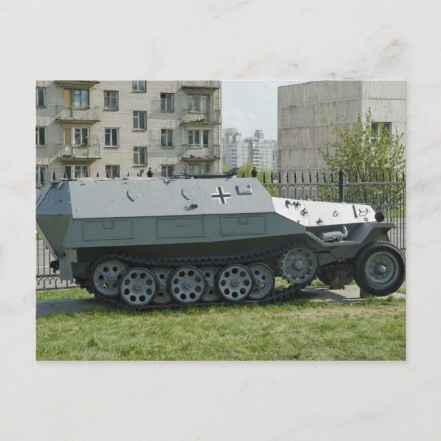 Truppentransporter Postkarte (Vorderseite)