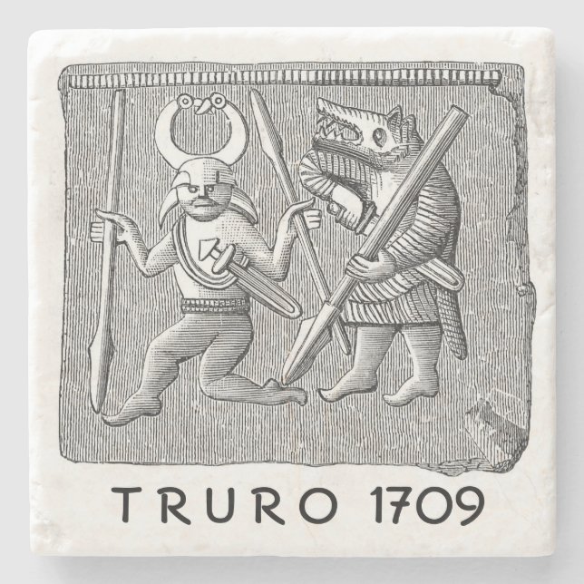 Truro 1709 SteinUntersetzer (Vorderseite)