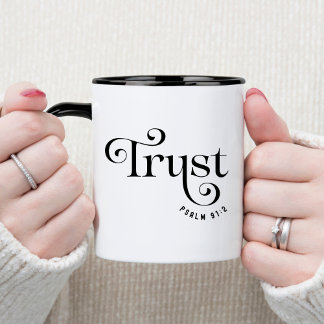 Trust Bible Verse Christlich Coffee Tasse