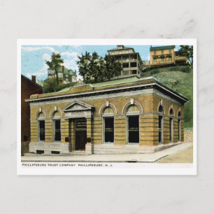 Trust Company, Phillipsburg NJ Vintag Postkarte
