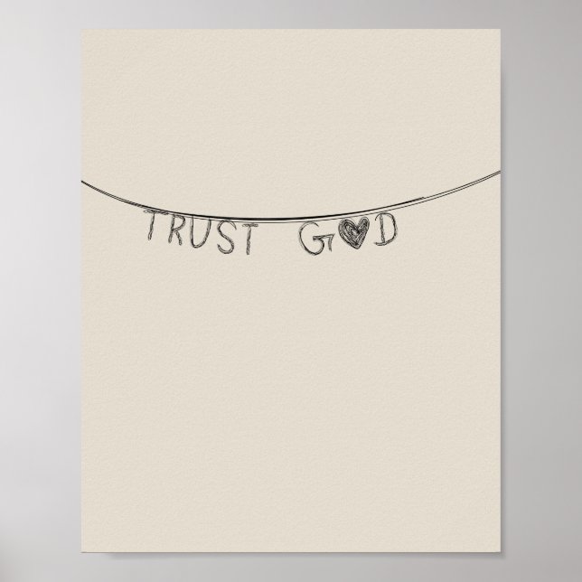 Trust God Poster (Vorne)
