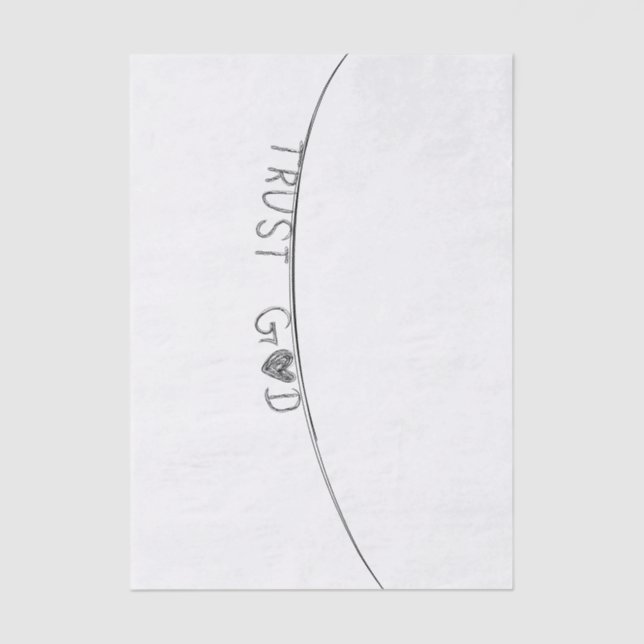 Trust God Seidenpapier (Vorderseite)