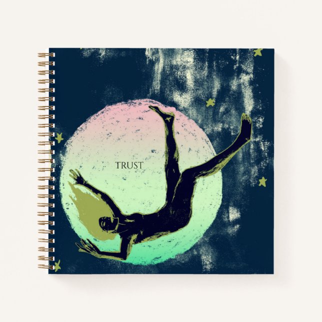 Trust Journal- "Moon Falling to Earth" Notizbuch (Vorderseite)