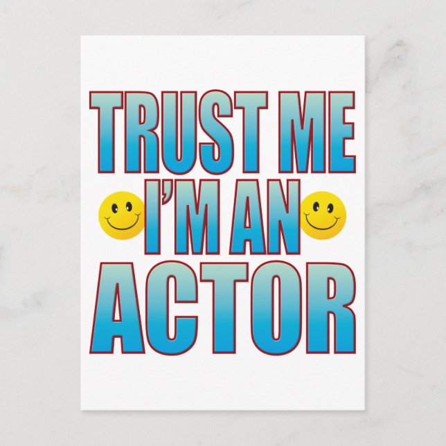 Trust Me Actor Life B Postkarte (Vorderseite)