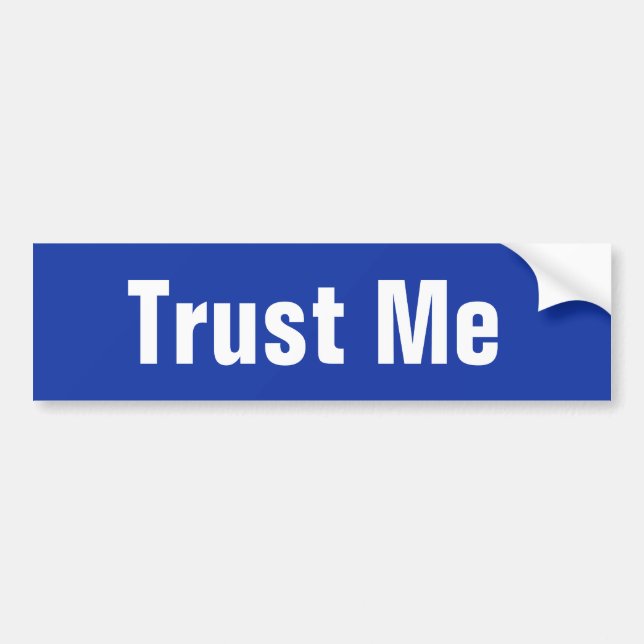 Trust Me Autoaufkleber (Vorne)
