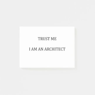 Trust me I am an Architect Post-it Klebezettel
