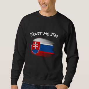Trust Me I bin Slowakin - Vintage Slowakei Flaggen Sweatshirt