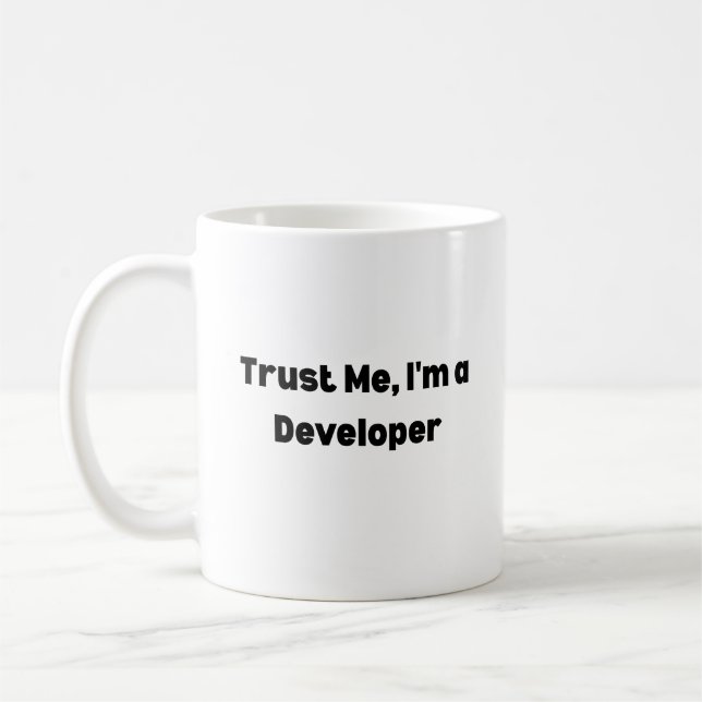 Trust Me I’m a Developer Mug – Programmer Gift  (Gauche)
