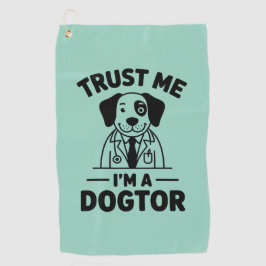 Trust Me I’m a Dogtor Golfhandtuch