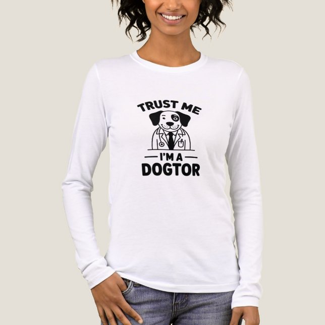 Trust Me I’m a Dogtor Tri-Blend Shirt (Vorderseite)