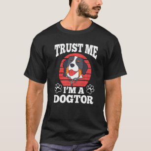 Trust Me I`m a Dogtor Werbeaktion Collie Stethosco T-Shirt