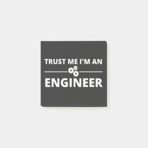 Trust me, I'm an Engineer Post-it Klebezettel
