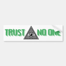 Trust No one Autoaufkleber