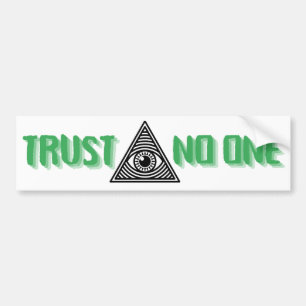 Trust No one Autoaufkleber