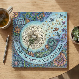 Trust The Magic of New Beginnings Spiral Notebook Notizbuch