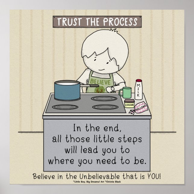 Trust the Process Poster (Vorne)