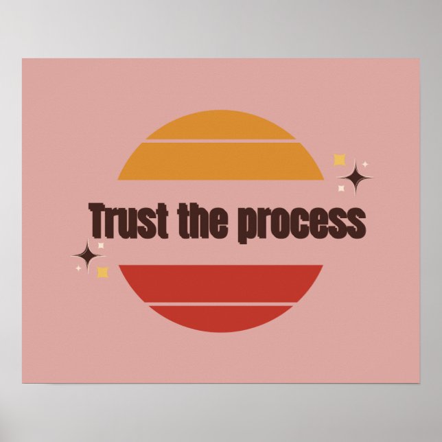 Trust the Process Poster (Vorne)