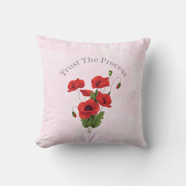 Trust The Process Throw Pillow  Kissen (Vorderseite)