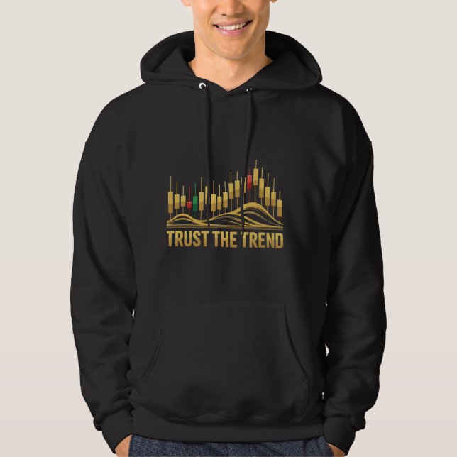 Trust the Trend – Mindset Tee for Traders (Vorderseite)
