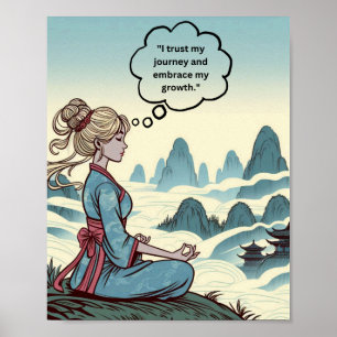 "Trust Your Journey" Affirmation Poster