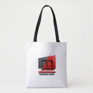 Trusted Mart 3D Logo Totbeutel Tasche