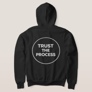 TrustTheProcess Minimalist Kreis-Typografie Frauen Hoodie