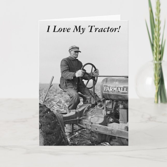 Trusty Old Tractor, 1930er Karte (Vorderseite)