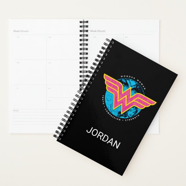 Truth Compassion Strength Comic Wonder Woman Logo Planer (Anzeige)