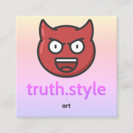 truth style quadratische visitenkarte
