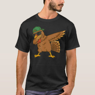 Truthahn Dab Meme Tier Tanz Lustige Geschenke Für T-Shirt