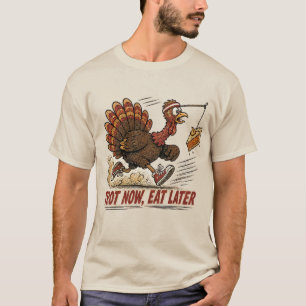 Truthahn-Design für das Erntedankfest 'Jetzt trabe T-Shirt