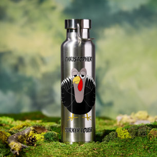 Truthahn Design mit beliebigem Farbverlauf Trinkflasche