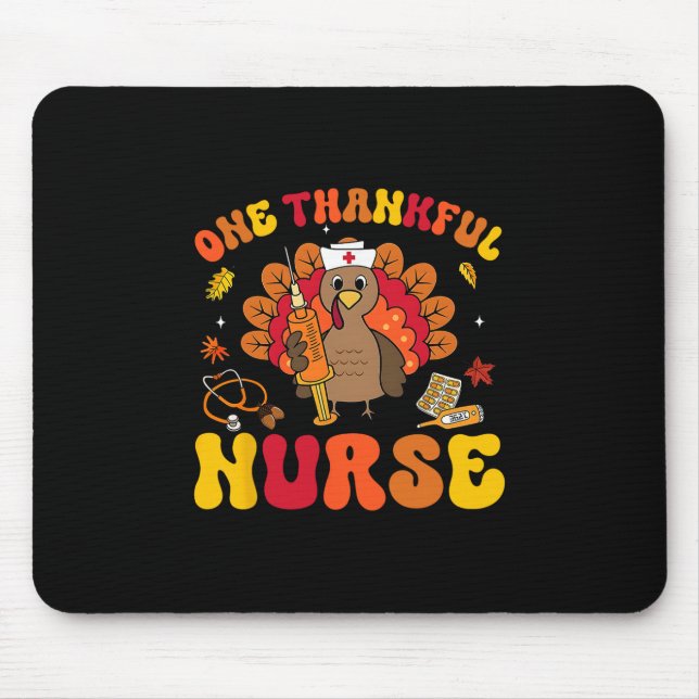 Truthahn Eine dankbare Krankenschwester Lustiger H Mousepad (Vorne)