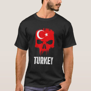 Truthahn-Flagge-Totenkopf-türkischer-Stolz-patriot T-Shirt