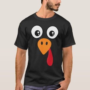 Truthahn Gesicht Kinder Erwachsene Halloween Ern T-Shirt