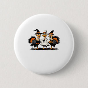 Truthahn Halloween Boo, Erntedankfest Truthahn, Gr Button