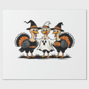 Truthahn Halloween Boo, Erntedankfest Truthahn, Gr Geschenkpapier