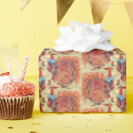 Truthahn im Stroh Geschenkpapier